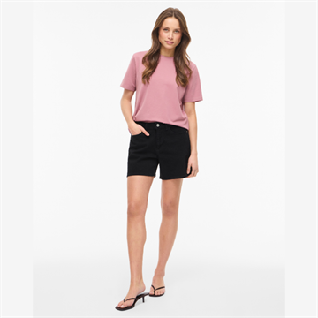 VILA JAF RW DENIM SHORTS BLACK DENIM - 14111887